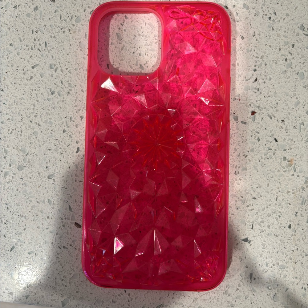 Felony iPhone 12 Pro Max case. Hot pink.